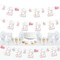 Big Dot of Happiness 2nd Birthday Little Princess Crown - Pink & Gold Princess Second Birthday Party DIY Decor - Clothespin Garland Banner - 44 Pieces